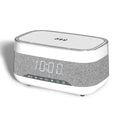 Alarm Clock Bluetooth Speaker Wireless Charger Night Light